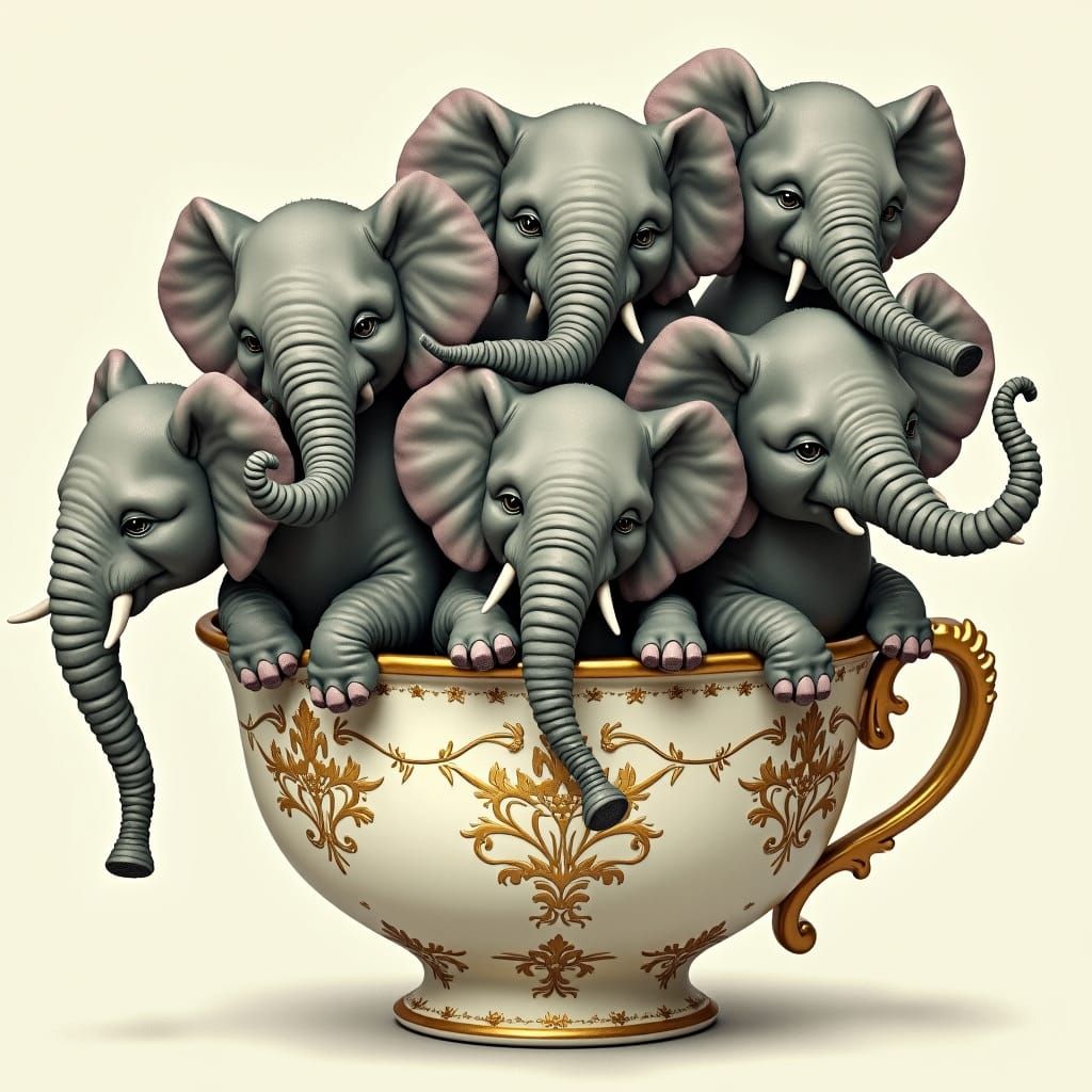 Tea Cup elephants