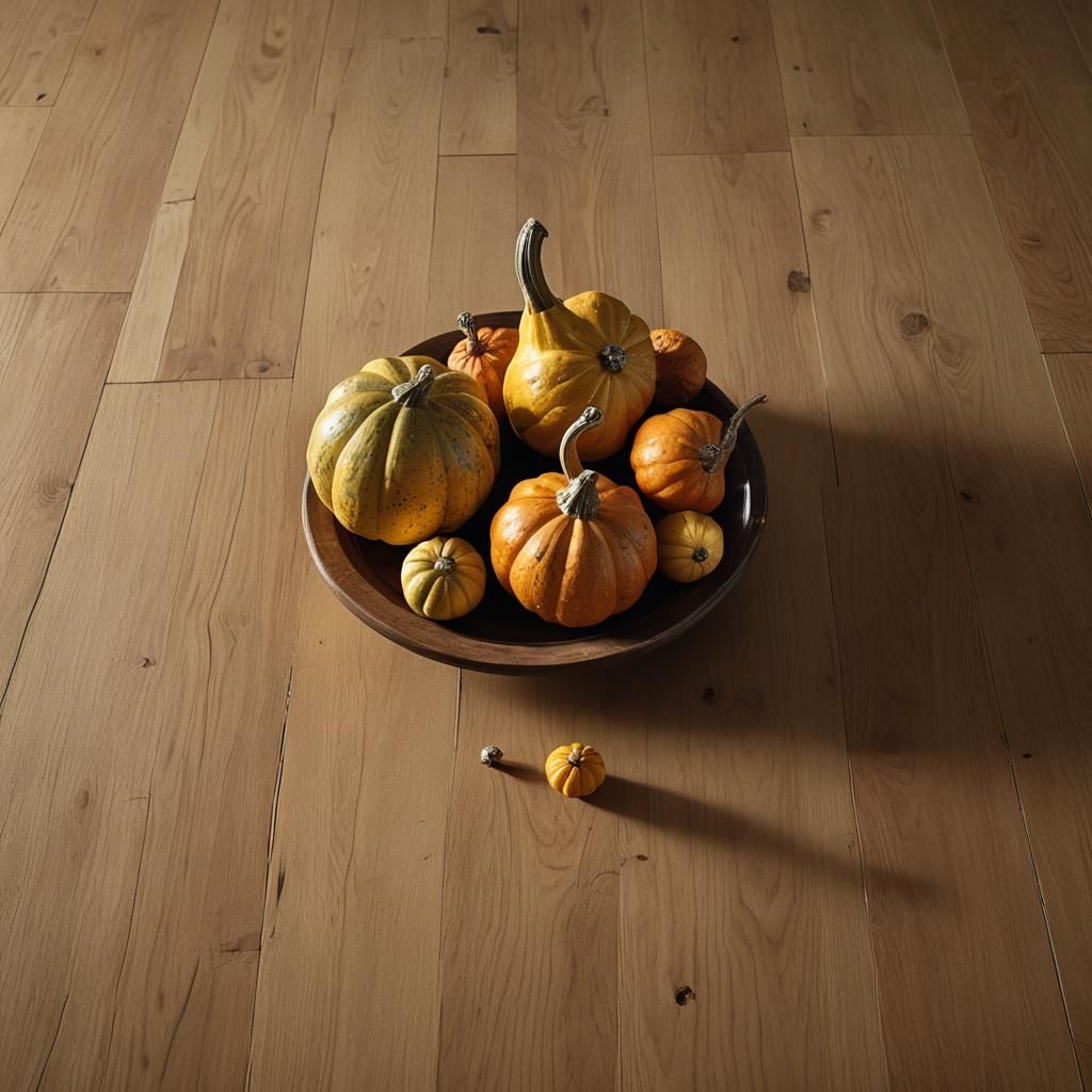 Gourds Still Life in Chiaroscuro Lighting