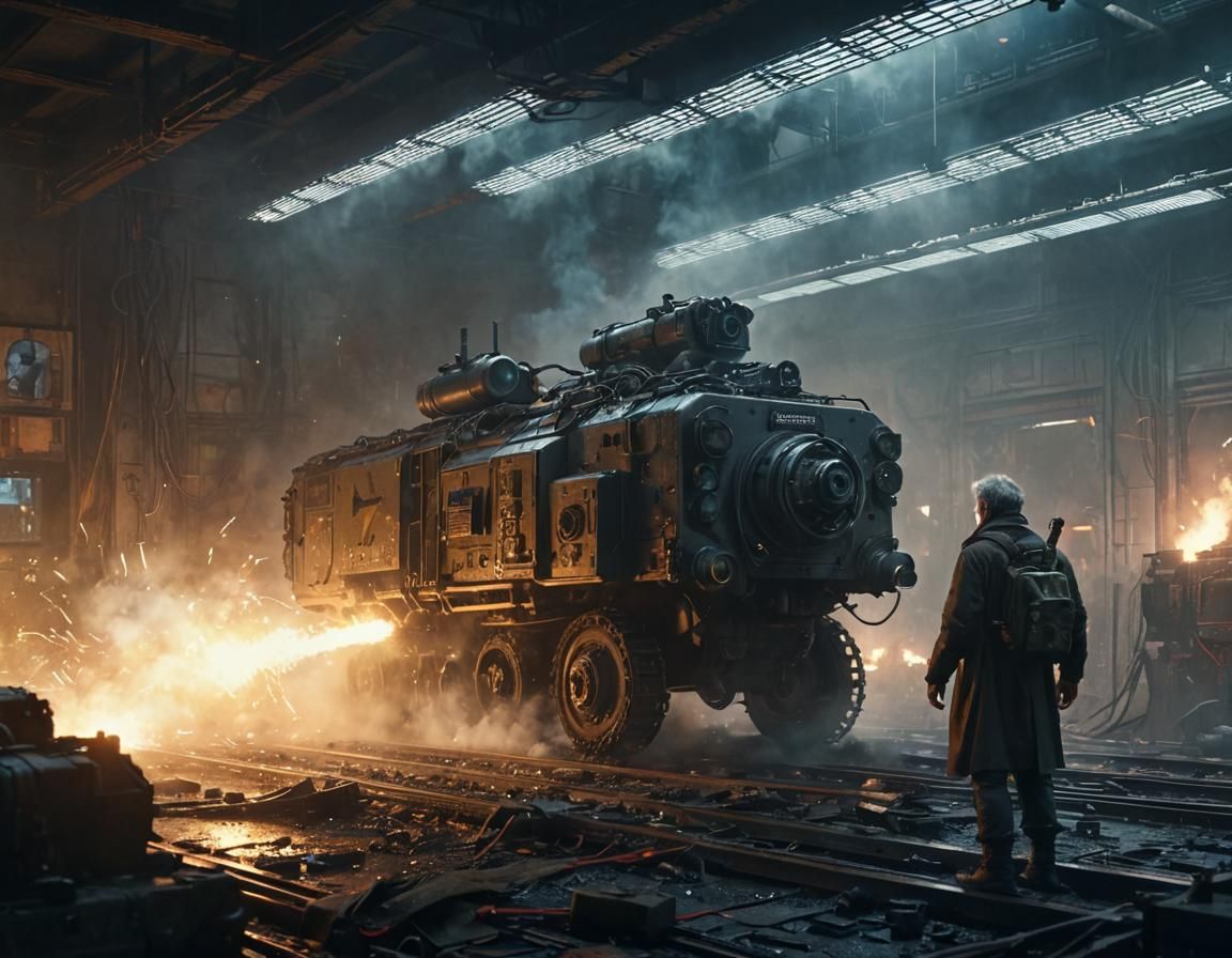 Cinematic Hyperrealistic Train of the Future