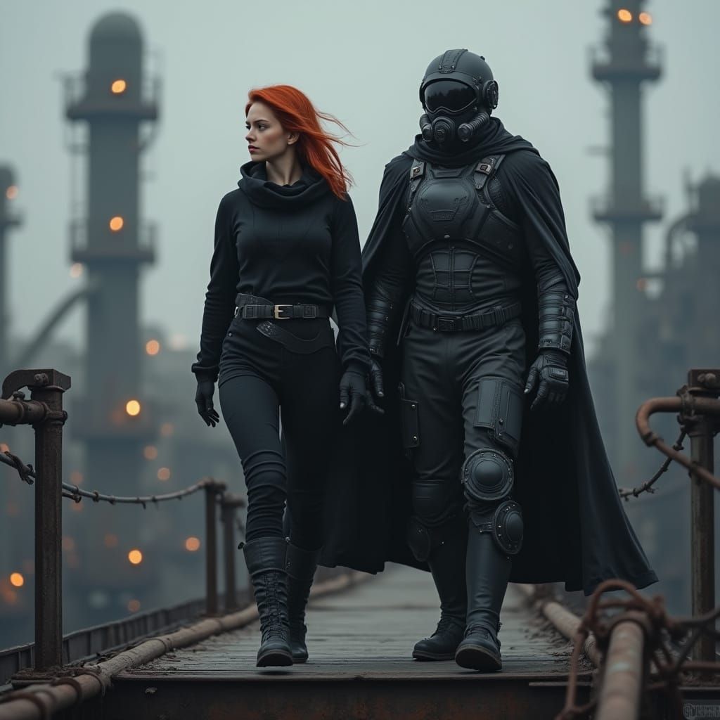 Hyper-Realistic Refinery Tour in Ash Thorp Style