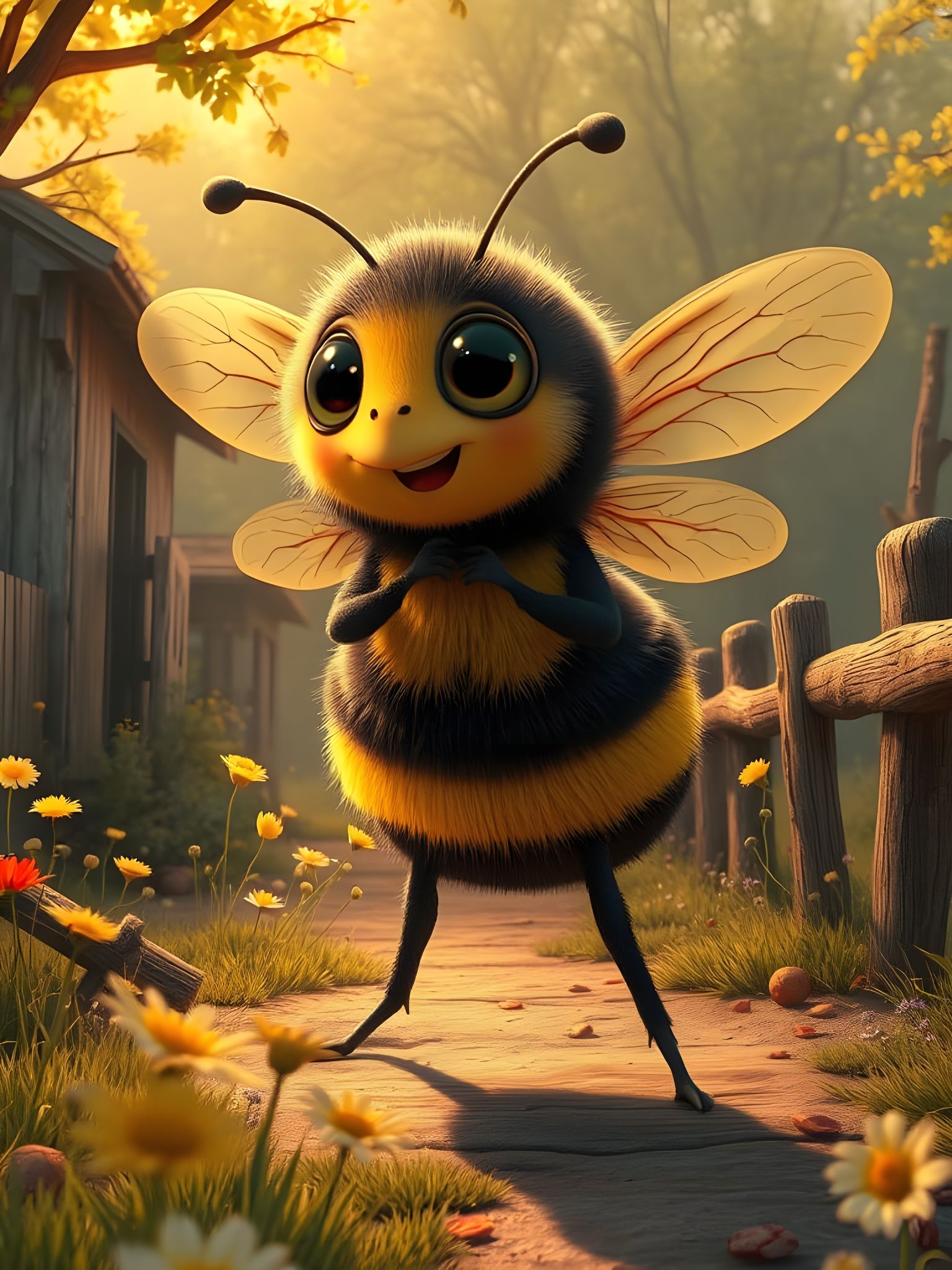 Aunt Bea Transforms into a Fantastical Bee