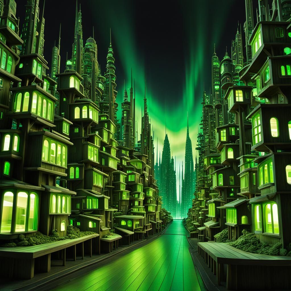 Electric Metropolis: Bleached Cedar and Green Lights