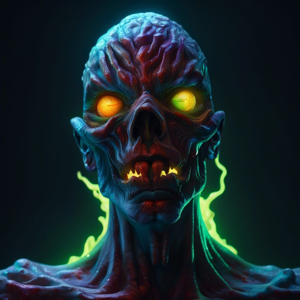 Radioactive Ghoul: Hyperdetailed Photorealistic Fantasy Art
