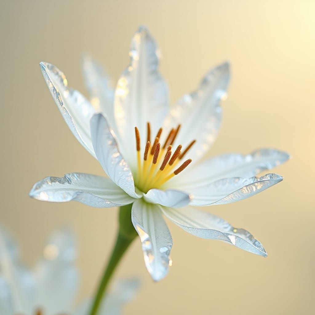 Crystal Flower Macro Photography