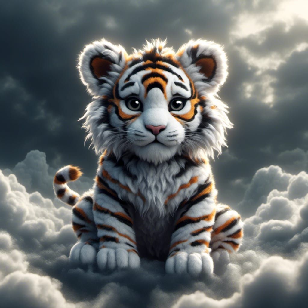 Cloud Tiger: Fluffy Baby in the Sky