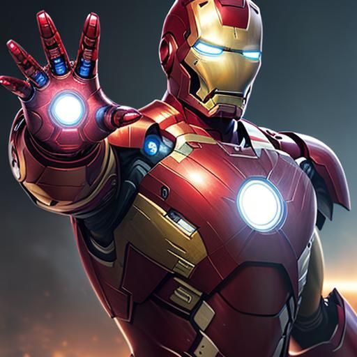 Hyperrealistic Iron Man Concept Art