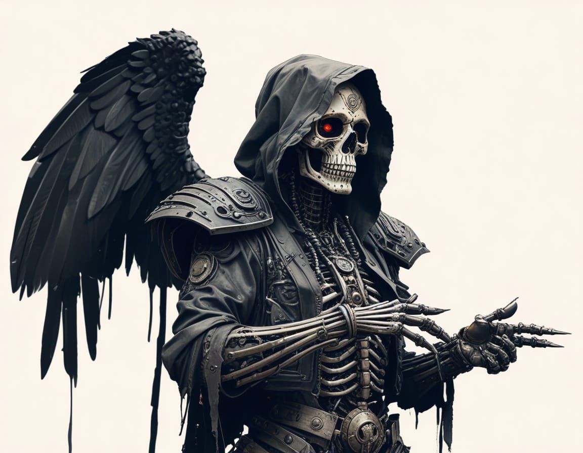 Dieselpunk Santa Muerte Art: Post-Apocalyptic Euphoria