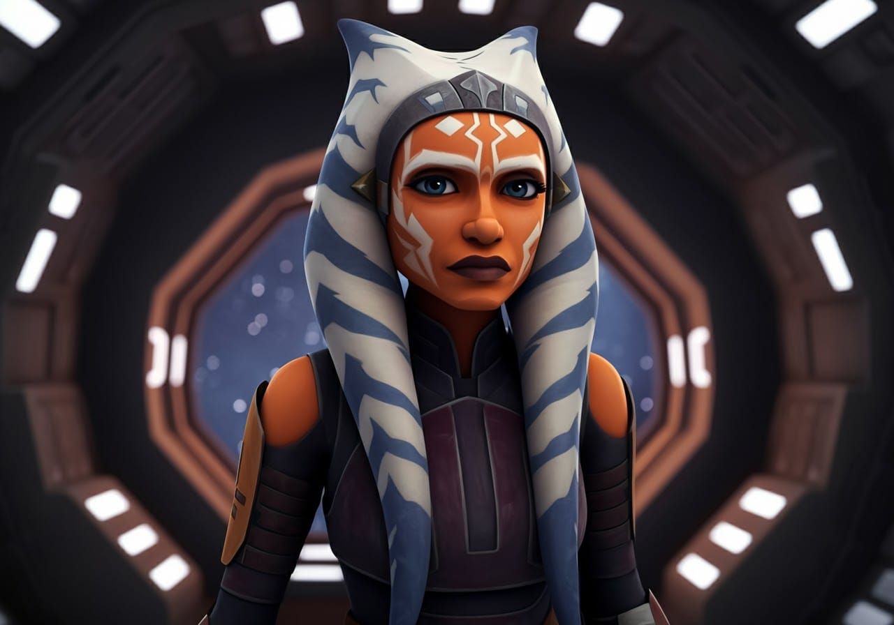 Ahsoka Tano on the Ghost Spaceship in Unreal Engine 5