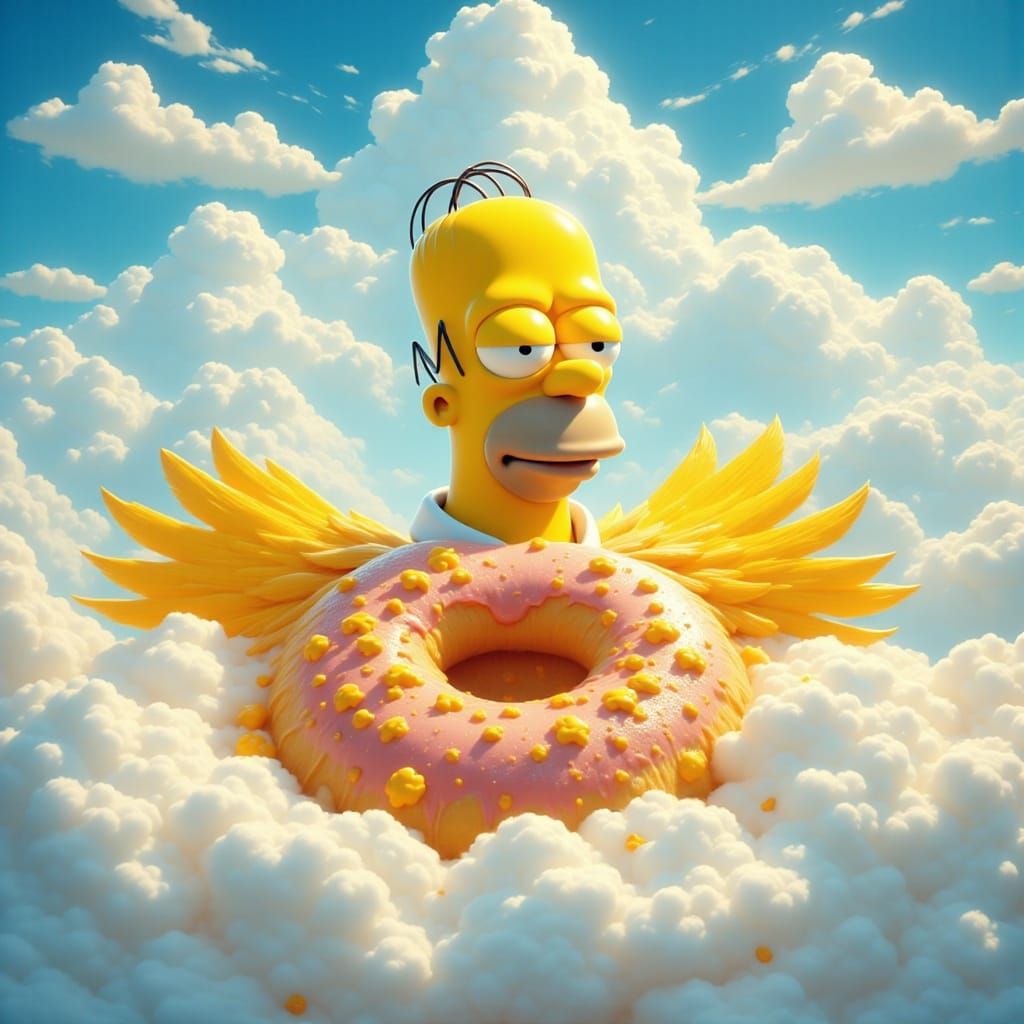 The apotheosis of Homer Simpson AKA The PieMan <lora:PunkPOP...