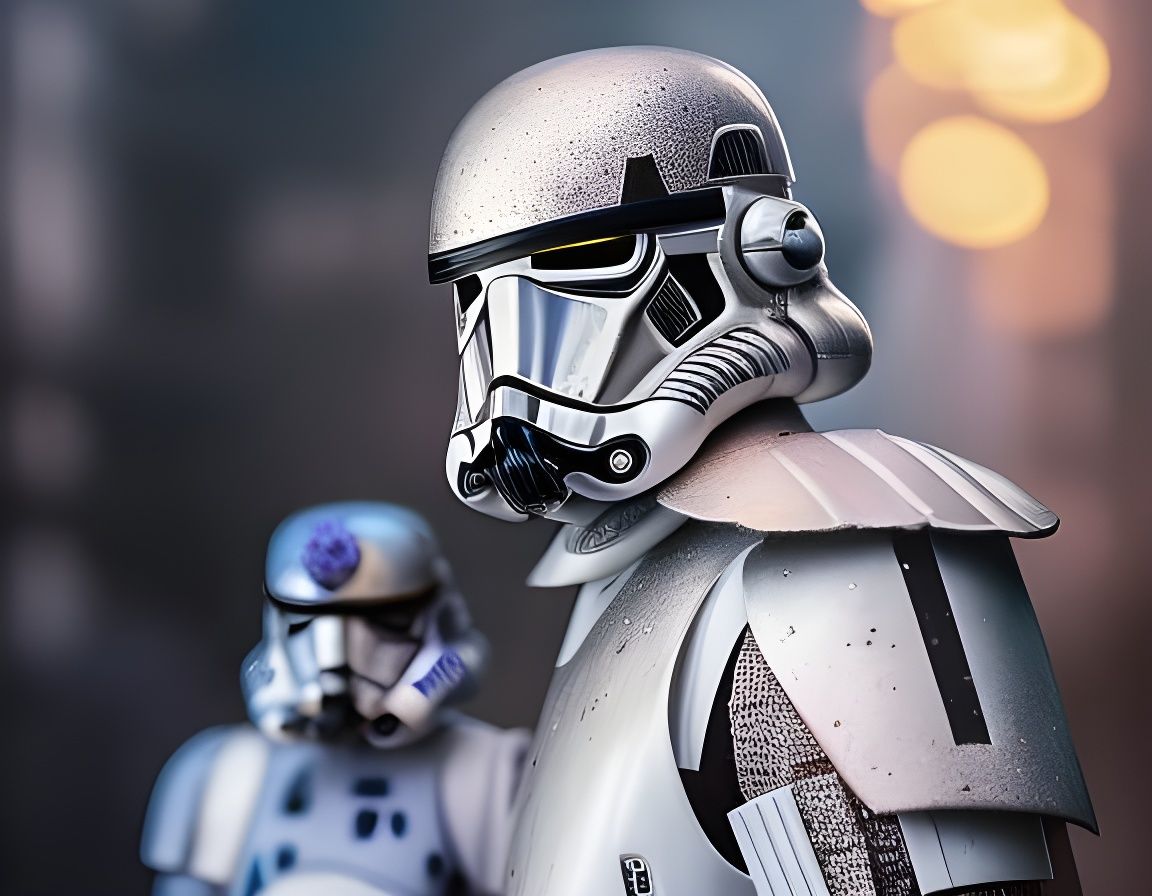 Rococo Stormtrooper Portrait in 4K