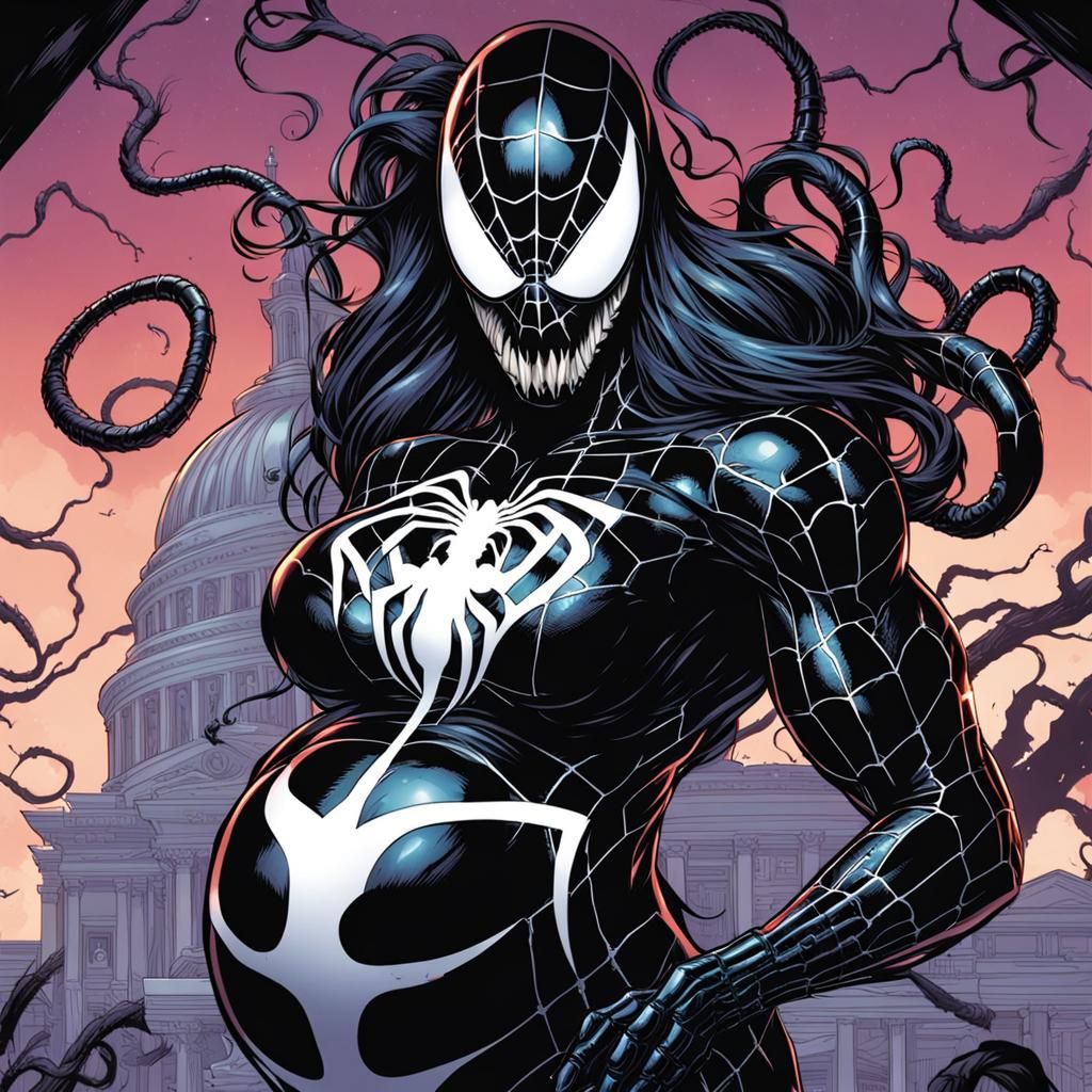 Pregnant She-Venom Comic Book Art