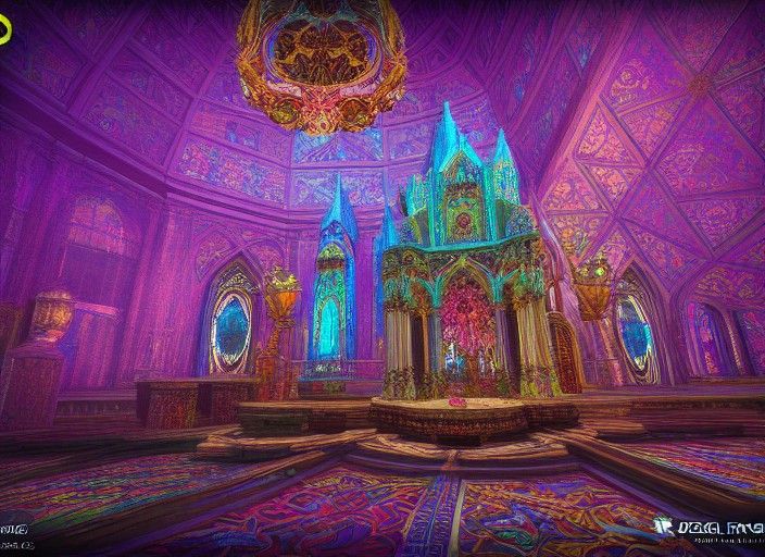 Within the Crystal Temple