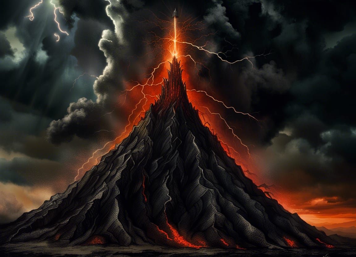 Tower of Sauron in Tim Burton Style