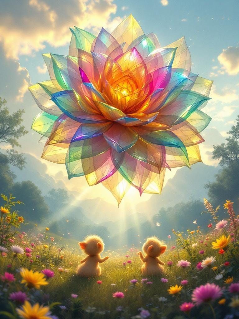 Colossal Begonia Glass Kaleidoscope