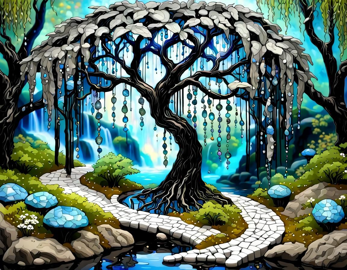 Enchanted Labradorite Path to Floating Island