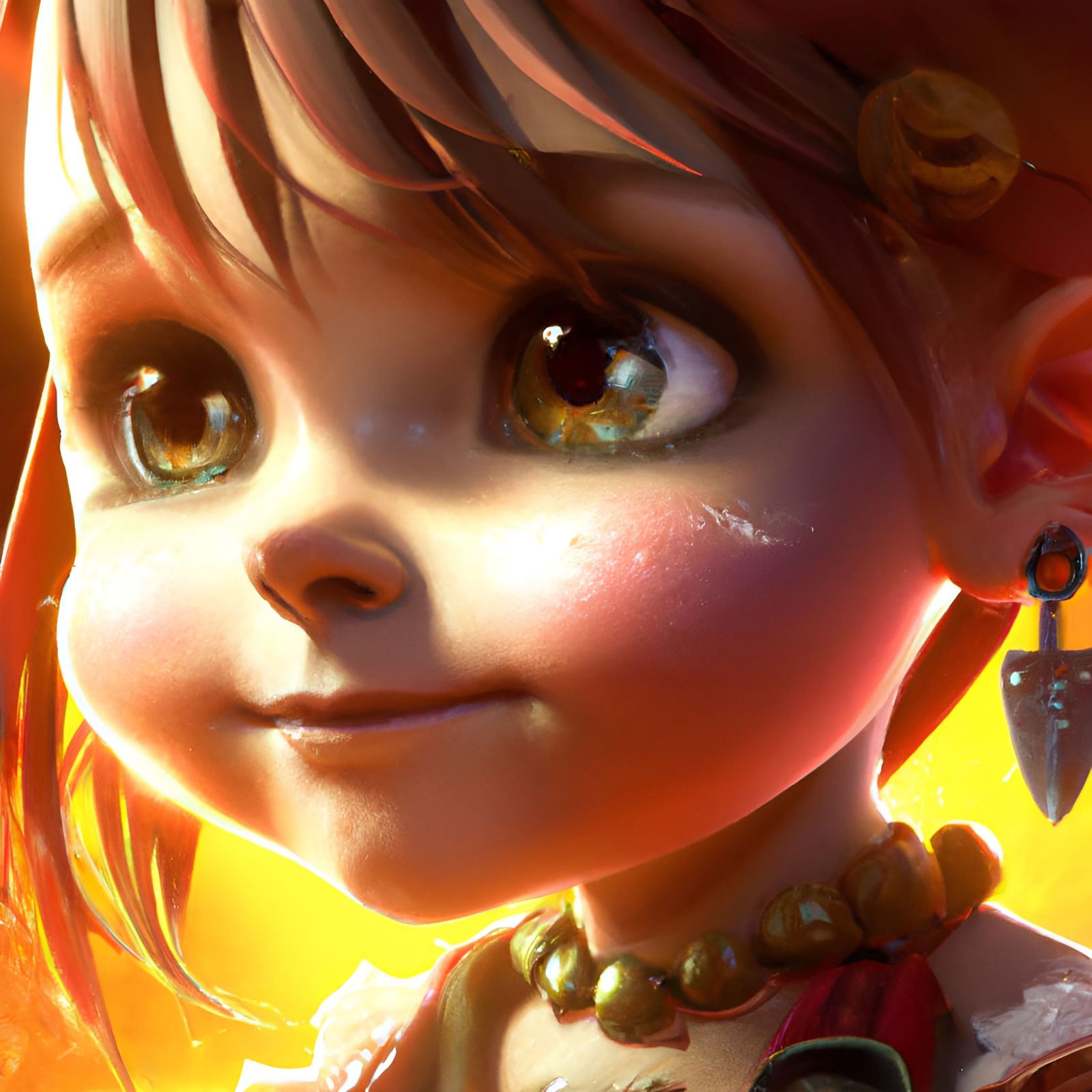 Adorable Chibi Pirate in 3D Style