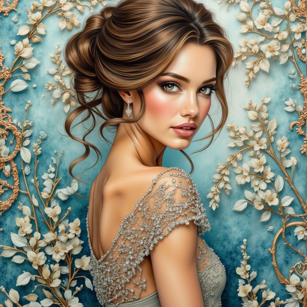 Dark beauty with <lora:Cute Lavendel:1.0>