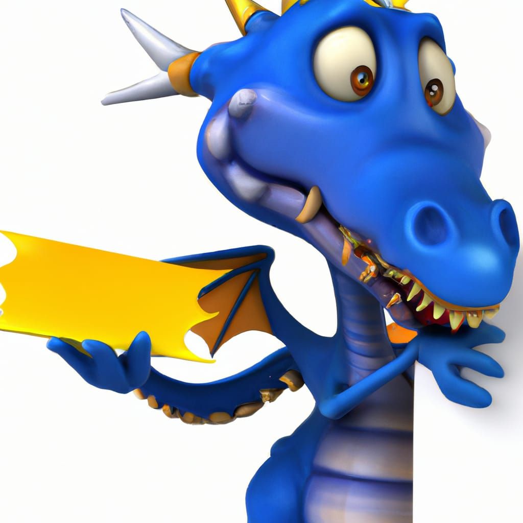 Adorable Baby Dragon Illustration