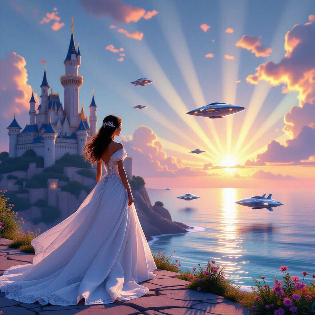 Princess and Spaceships: Digital Art Inspired by Disney