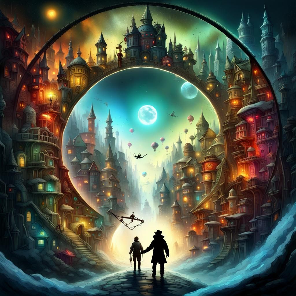 Sci-Fi Portal to Arctic Camp by Jansson