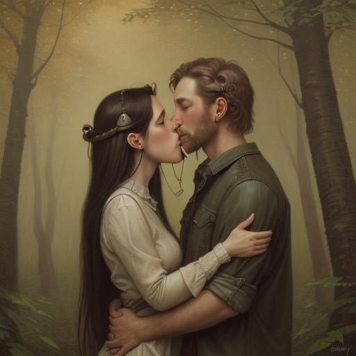 Surreal Trees of Eyes and Ears Oil Painting