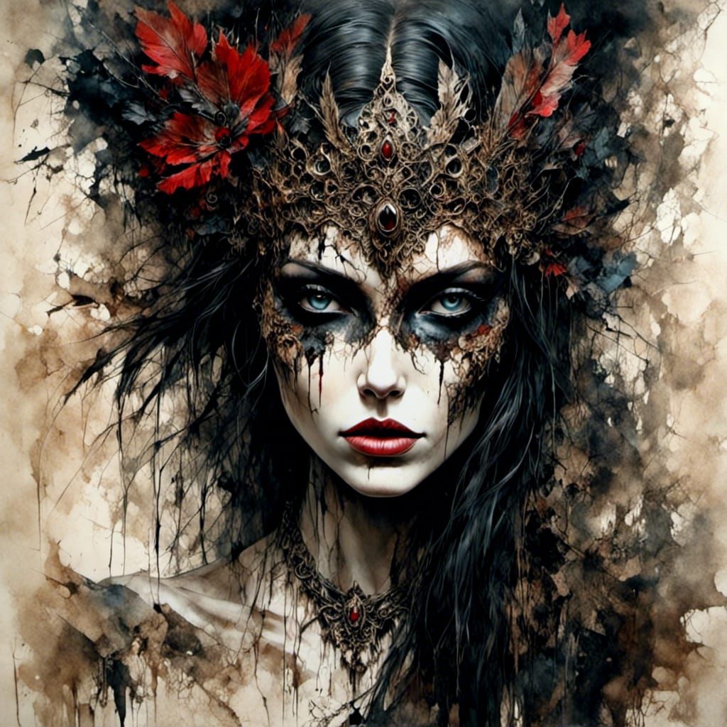 Masquerade Ball: Macabre Beauty in Painted Art