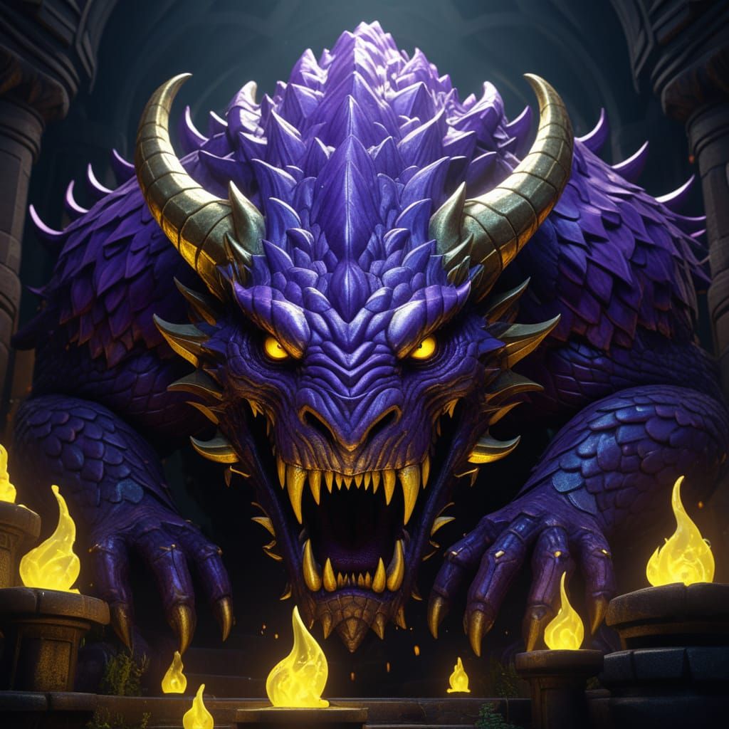 Dark Fantasy Monster Emerge from Shadows in Greg Rutkowski S...