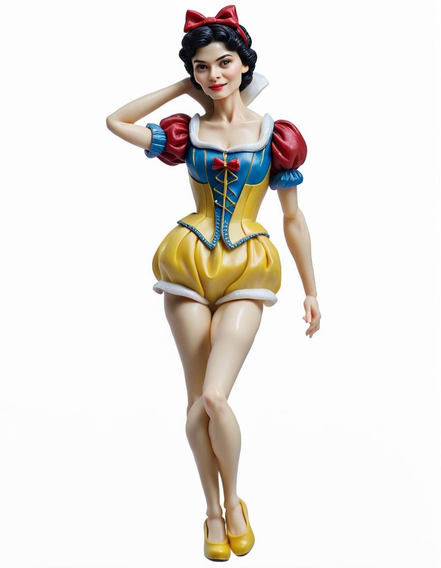Hyperrealistic Plastic Snow White Action Figure