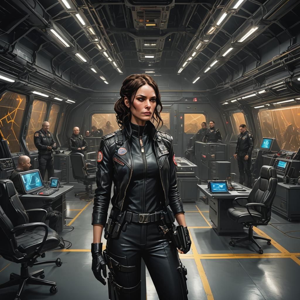 Baroness in Cobra Base: Hyperdetailed Portrait