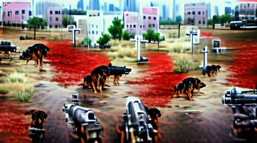 War Dog in Blood Rain