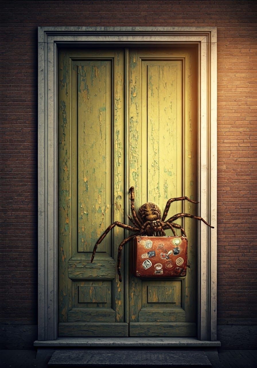 Spider's Mysterious Move: Amsterdamse School Fantasy