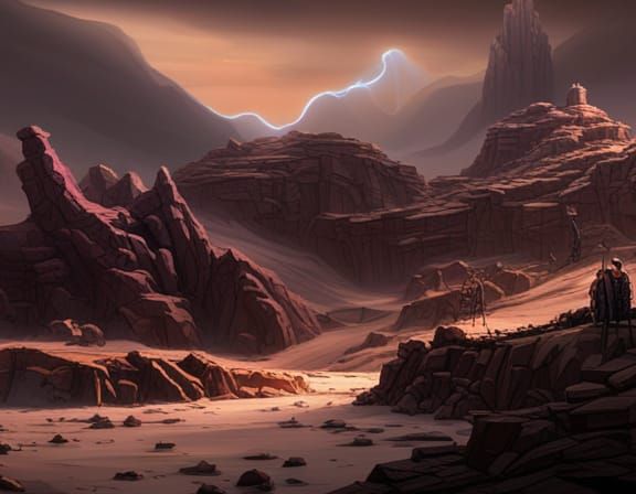 A canyon in the Skittering Wastes