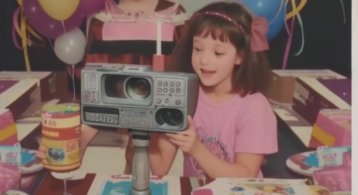 Daughter's Birthday: VHS Home Video Footage