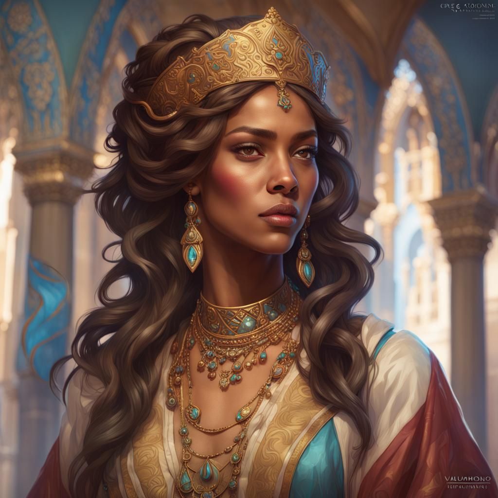 Beautiful Portrait of Jewish Queen Esther