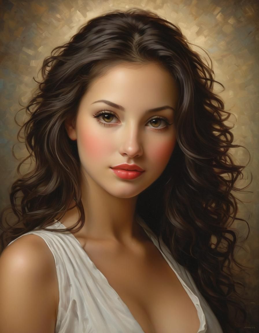 Colorful Portrait in Whimsical Style