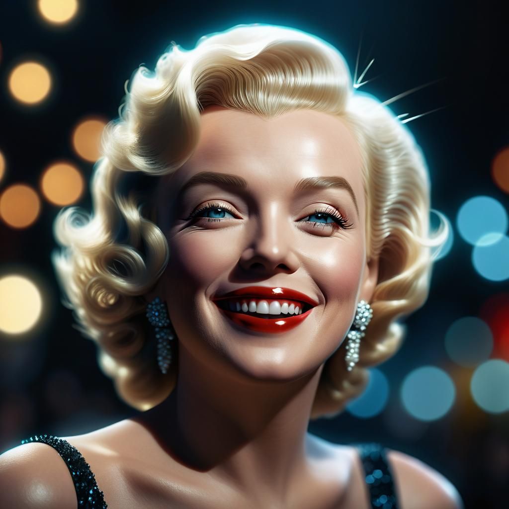 Marilyn Monroe with beautiful smile