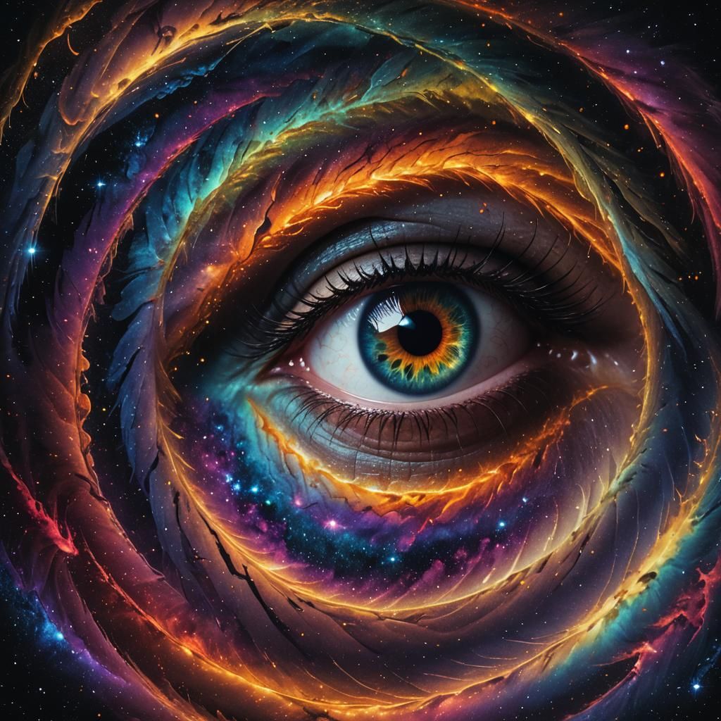 Eye Shaped Galaxy with Striking Colors