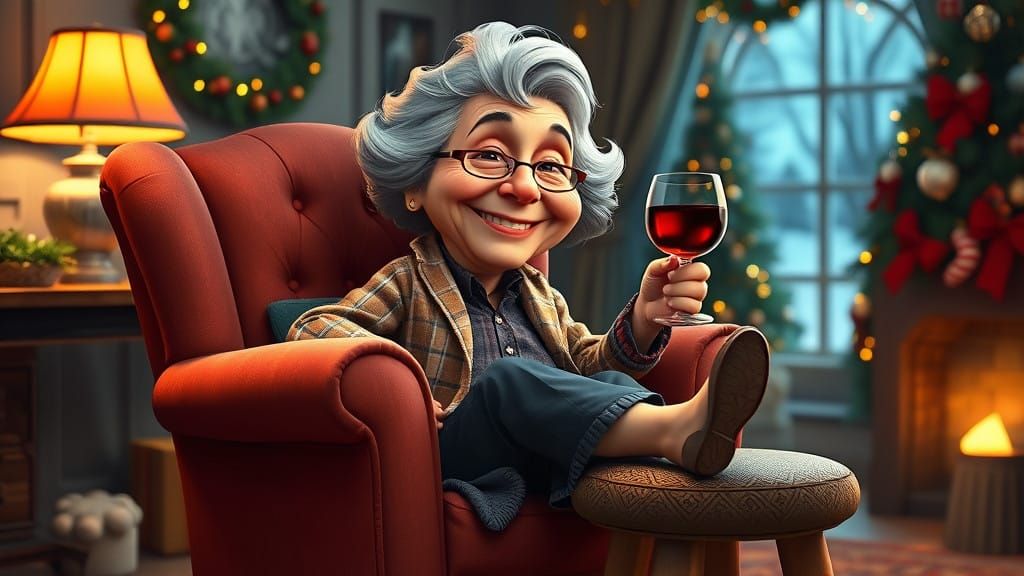 Whimsical Winter Wonderland Scene in Impressive 8K Resolutio...