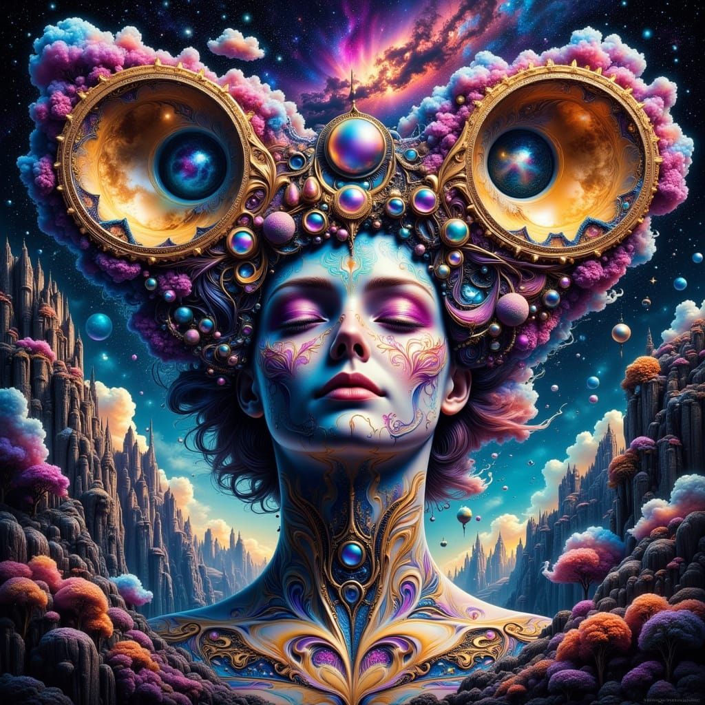 Fantasy Land of Wonder in Vibrant, Hyperrealistic Style