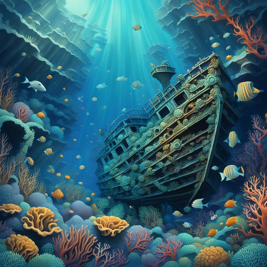 Underwater Shipwrecks Reclaimed by Marine Life