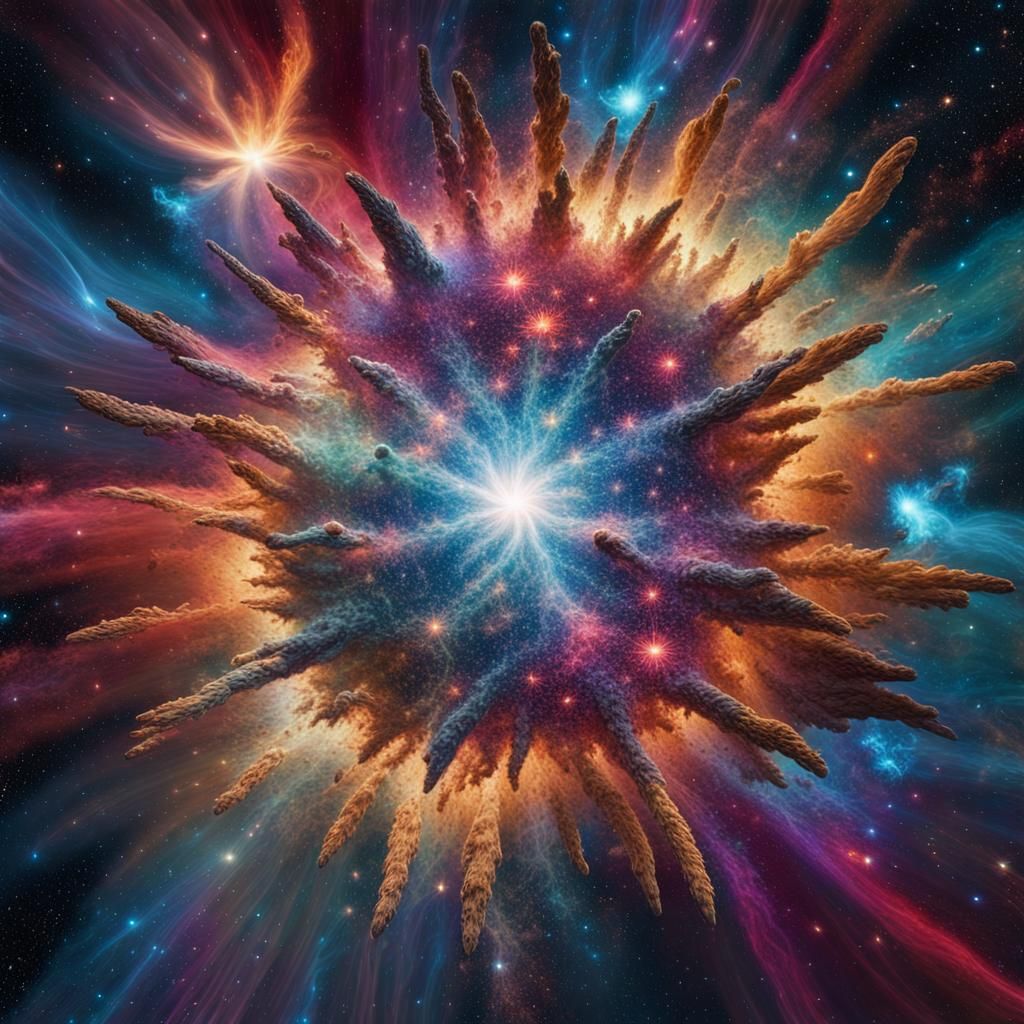 Surreal Astral Explosion in a Plasma Maelstrom