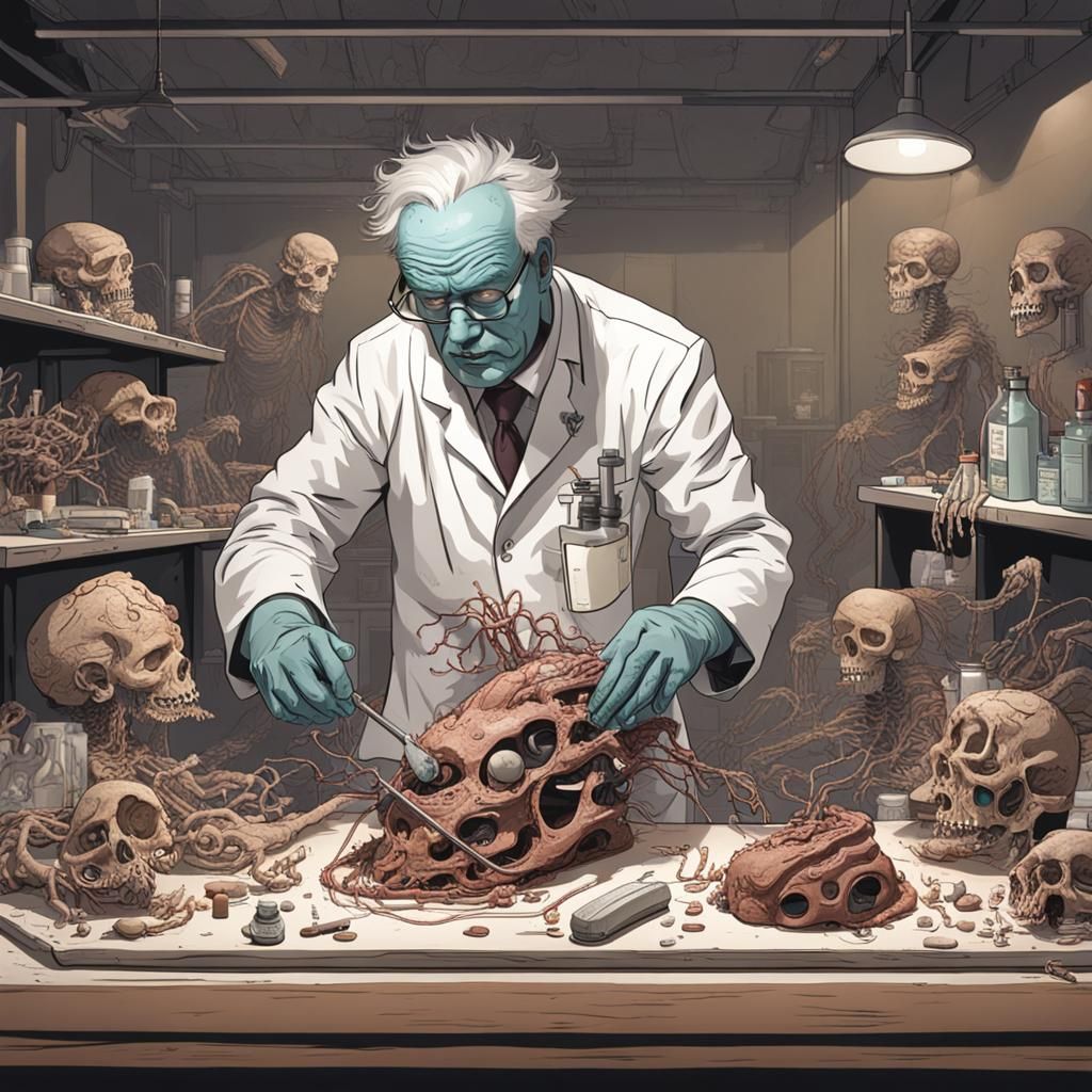 Mad Scientist's Macabre Creation