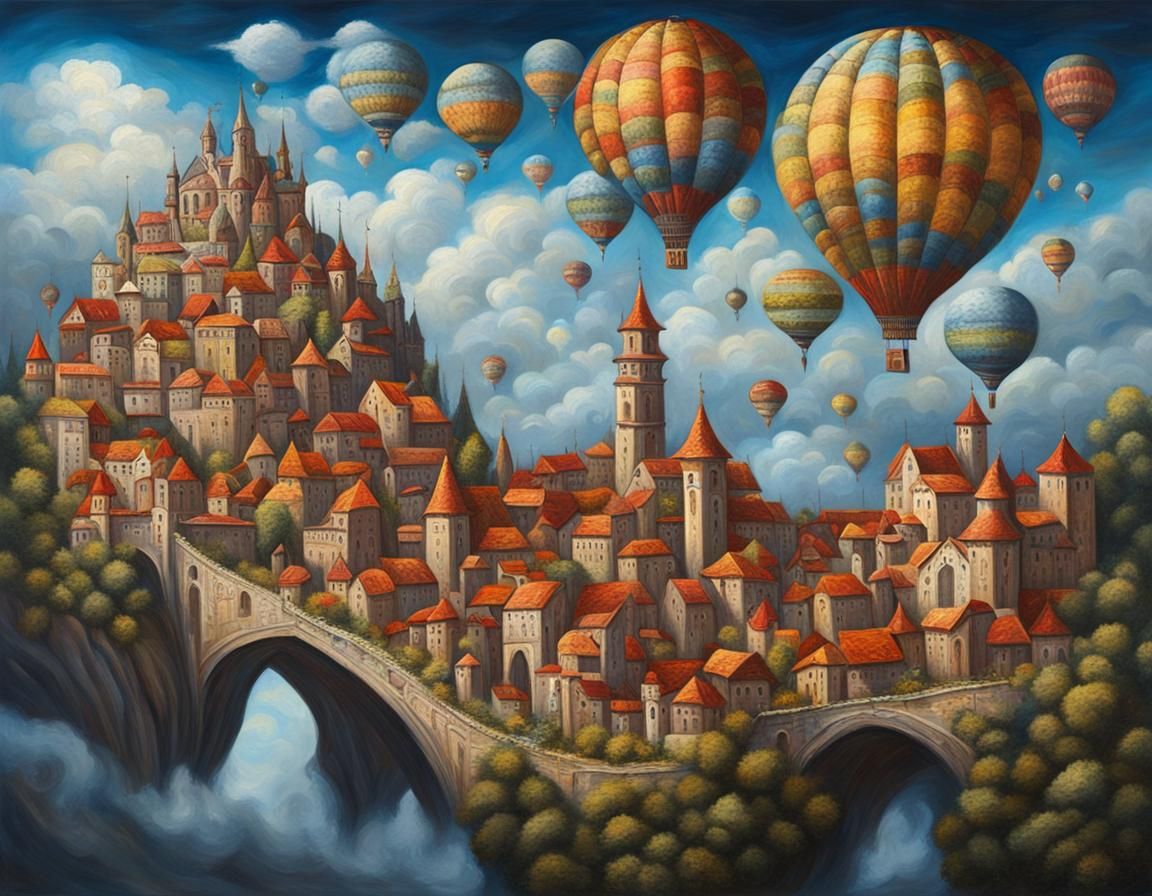 Celestial City: A Medieval Town in the Sky
