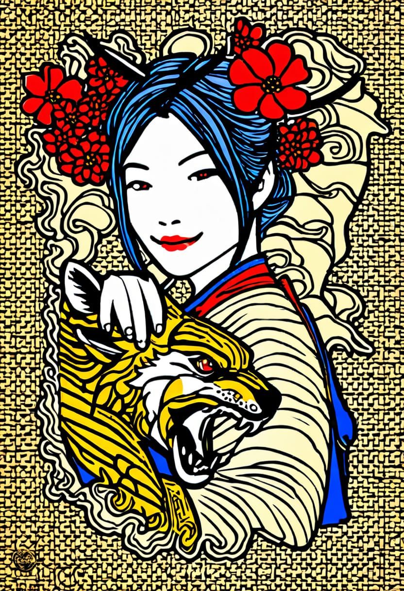 Samurai Warrior in Neo-Traditional Japanese Tattoo Art