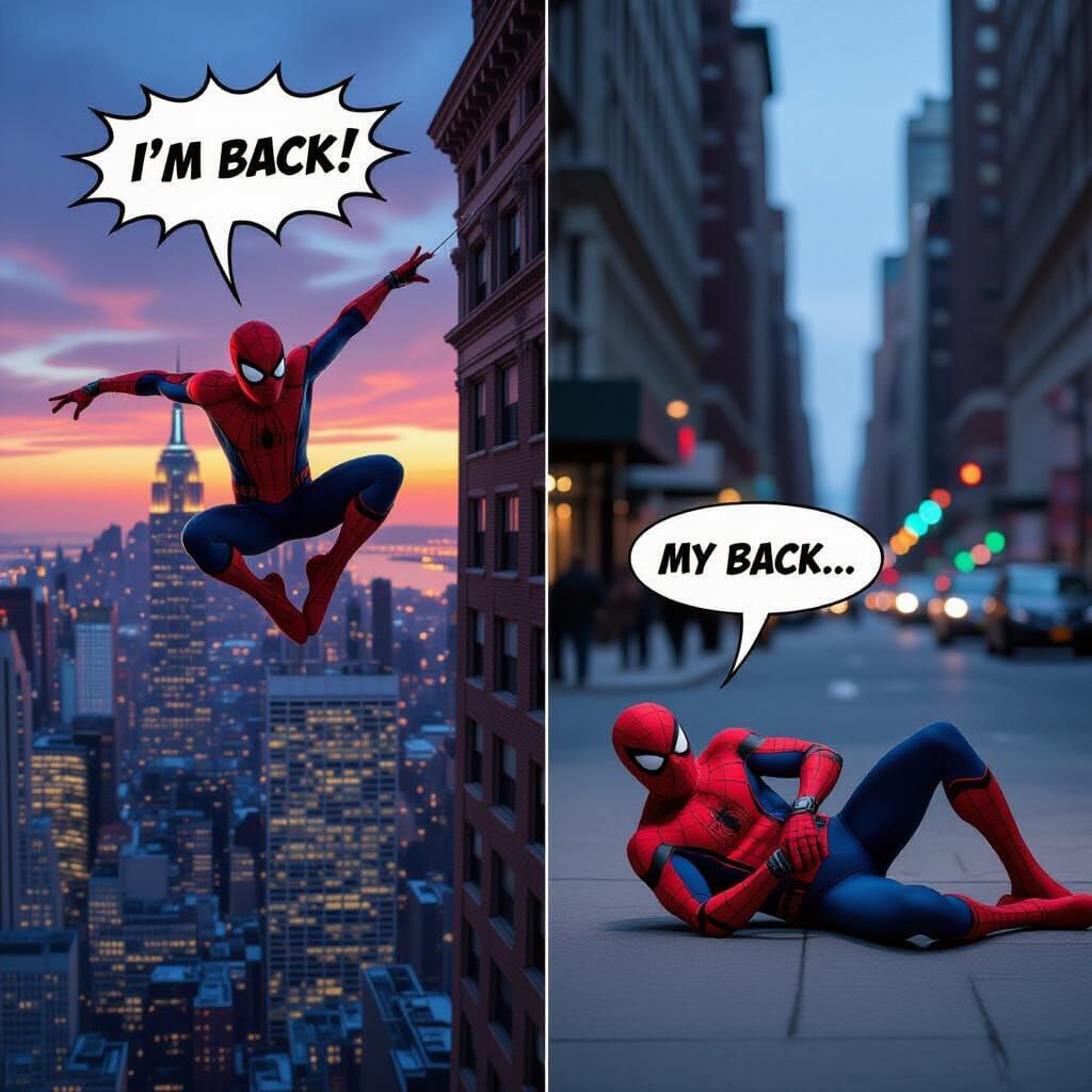 Spider-Man's Dramatic Return and Aching Back