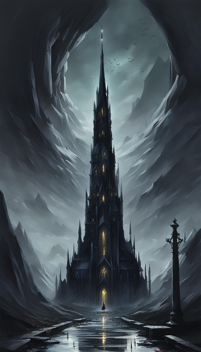 Dark Spire Generated by AI