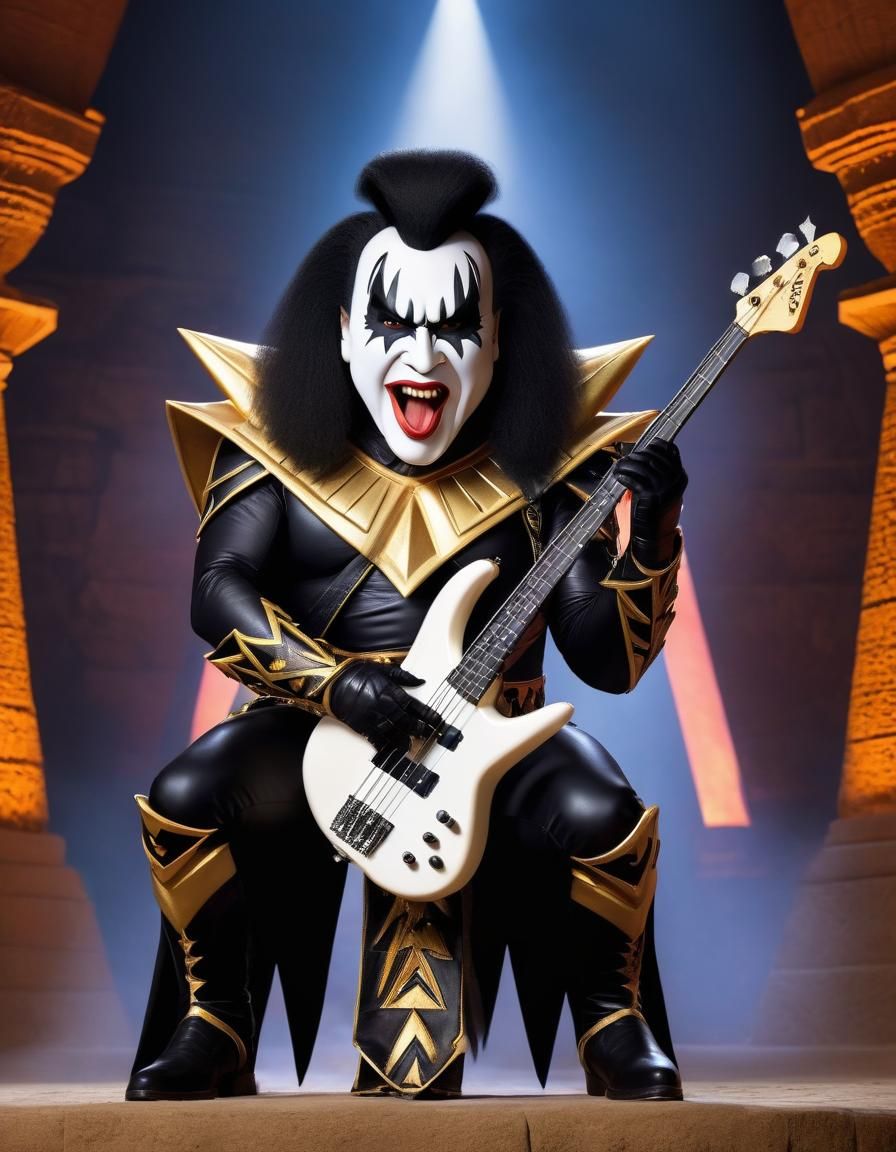 Gene Simmons as Pixar Character in Giza