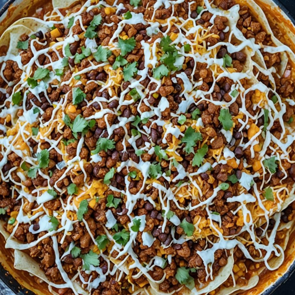Appealing Mexican Food Display on Street Stand