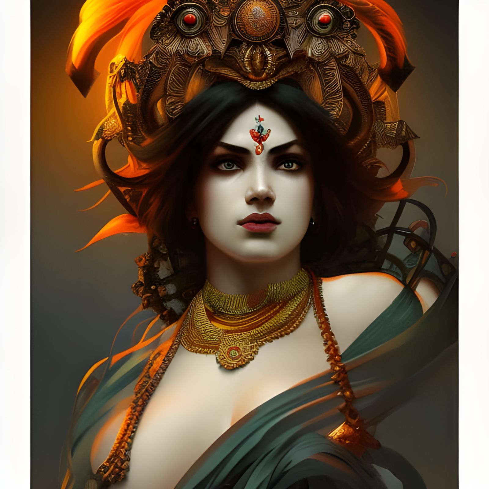 Kali: Goddess of Destruction, Hyperdetailed Portrait