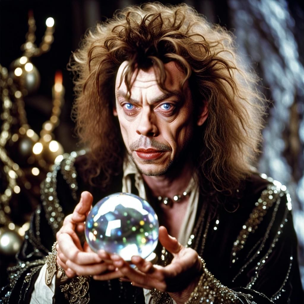 Goblin King Holding Crystal Dream Spheres